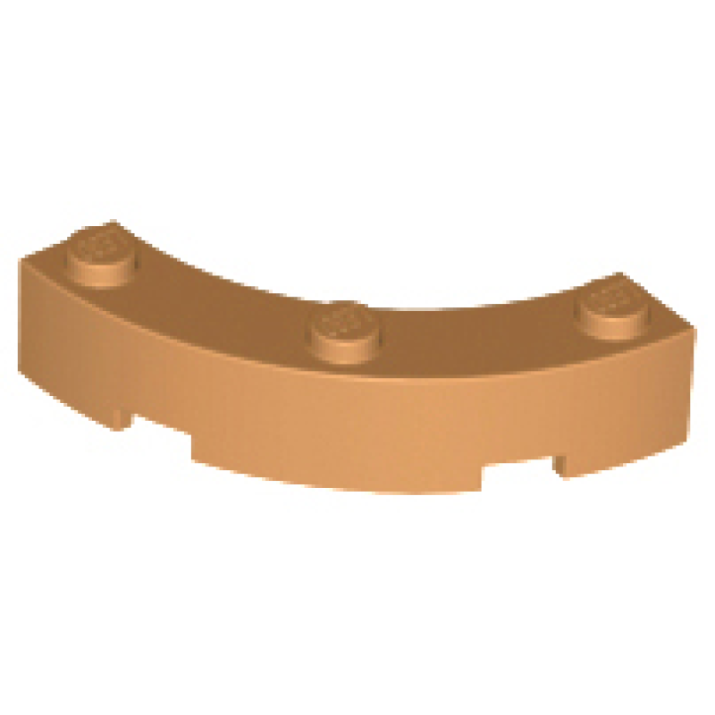 Steen, Rond Hoek 4x4 macaroni Medium Nougat